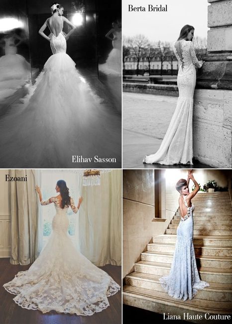 Vestidos de noiva modelo sereia - 6