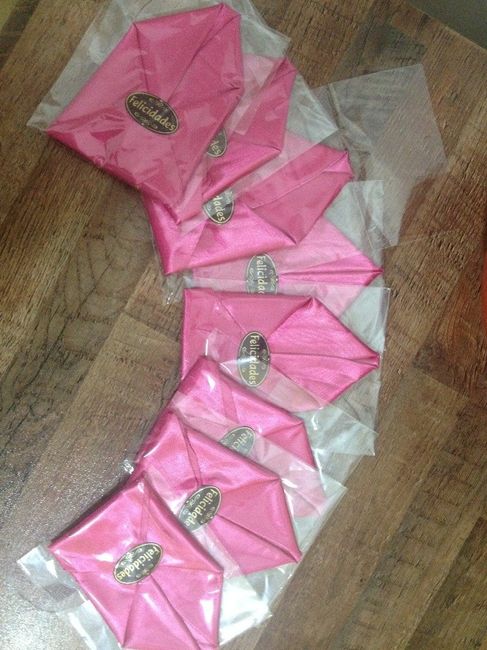 8 lenços lapela pink