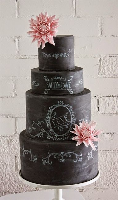 Chalkboard Cake