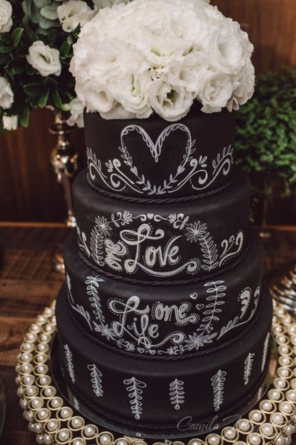 Chalkboard Cake
