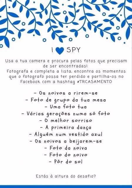 Jogo do espião: uma missão para os convidados