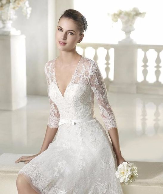 Vestido de noiva curto