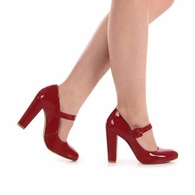 Sapato vermelho para noiva
