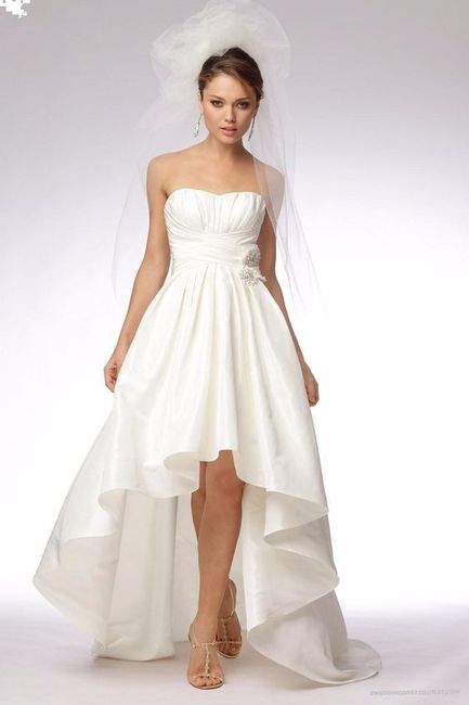 Vestido de noiva mullet