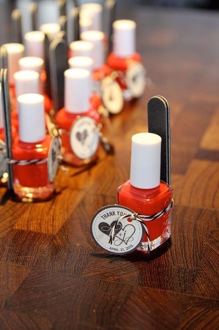 Esmalte de lembrancinha - chá de lingerie