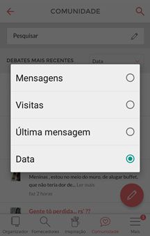 Ordenação de debates