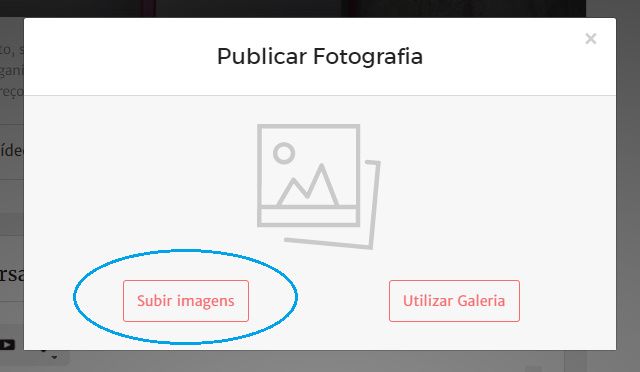 Como inserir fotos