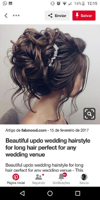 2 casamentos, 2 penteados. Qual você prefere? - 1