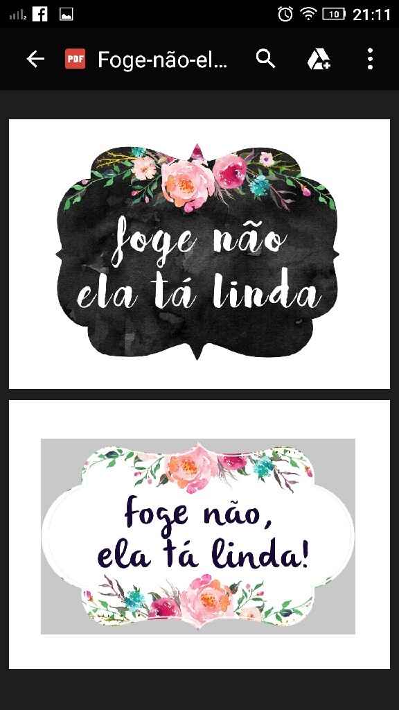 Plaquinhas - 1
