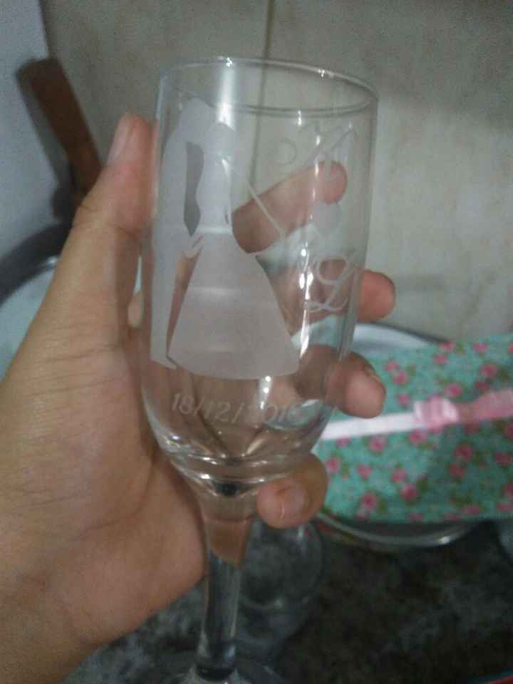 Lembrancinha dos padrinhos, convidados e taça para o brinde! - 5