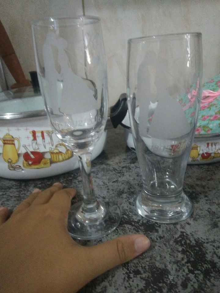 Lembrancinha dos padrinhos, convidados e taça para o brinde! - 6