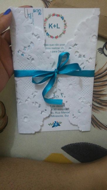 Nosso convite diy, vem ver :) - 1