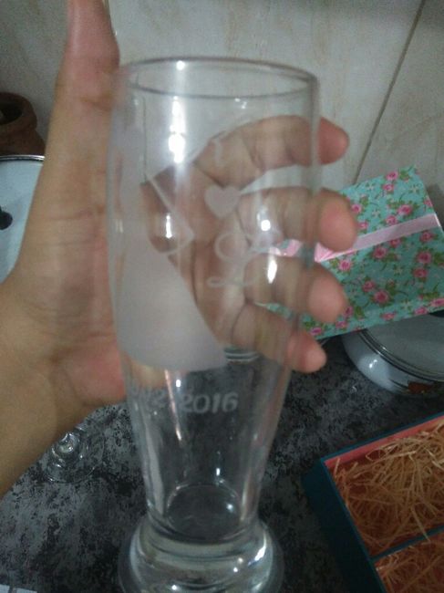Lembrancinha dos padrinhos, convidados e taça para o brinde! - 4