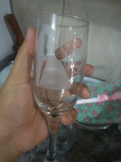 Lembrancinha dos padrinhos, convidados e taça para o brinde! - 5