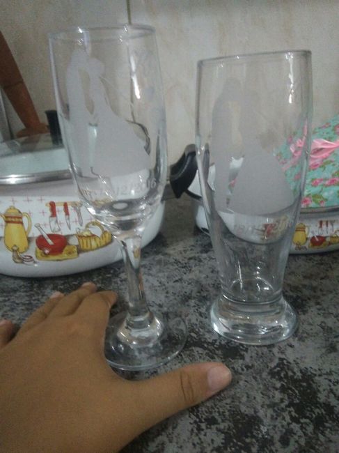 Lembrancinha dos padrinhos, convidados e taça para o brinde! - 6