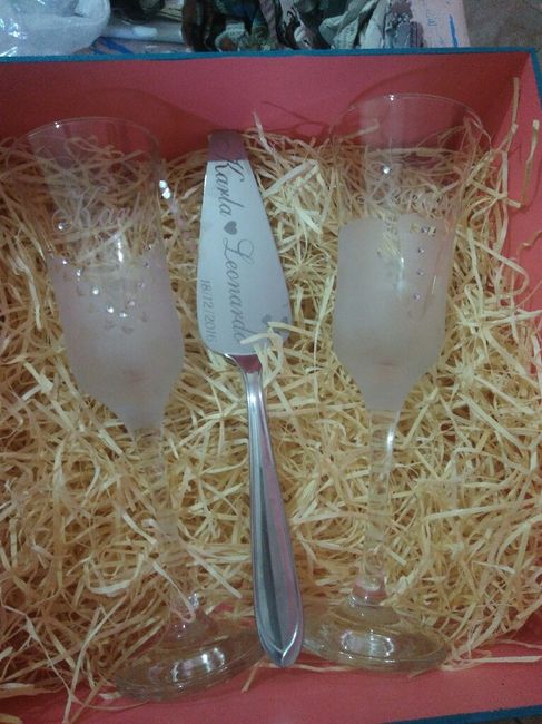 Lembrancinha dos padrinhos, convidados e taça para o brinde! - 9