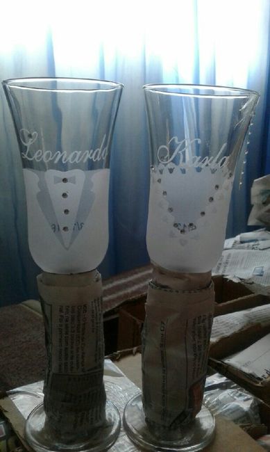 Lembrancinha dos padrinhos, convidados e taça para o brinde! - 10