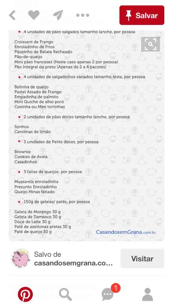 Tipo de recepção - brunch! - 2