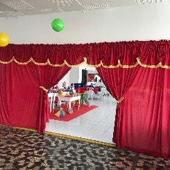 Cortinas/cortinário para dividir o salão/igreja 2