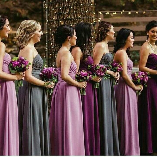 Qual será a cor dos vestidos das madrinhas? 1