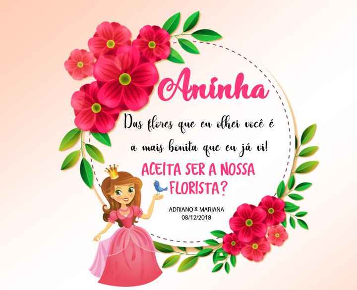  Convite  florista criança - 1