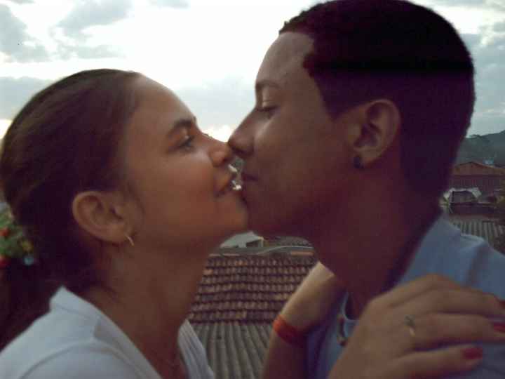 Nossa primeira foto, em 2007, no meu aniversário! 