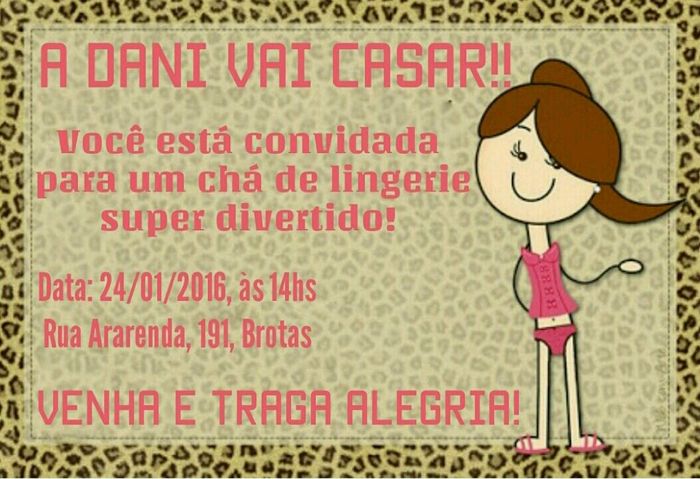 Preciso de idéias para o chá de langeri. . - 1