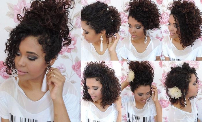 Penteado Para cacheada/crespa