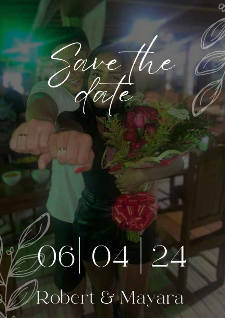 o Save the Date - 1
