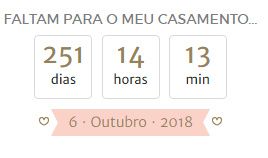 Quantos dias marca seu contador? 1