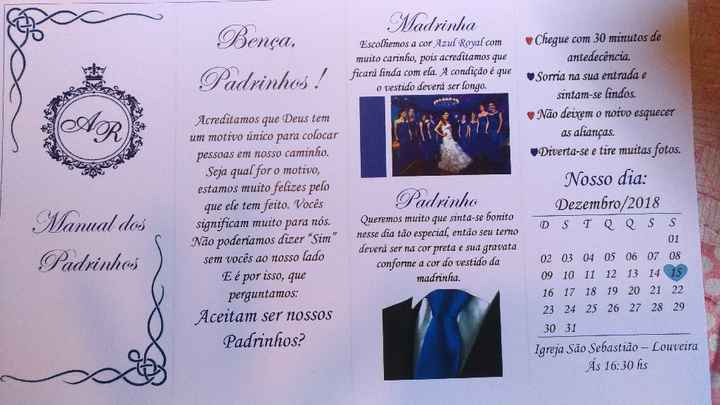  Convite dos Padrinhos Pronto 😅 - 5