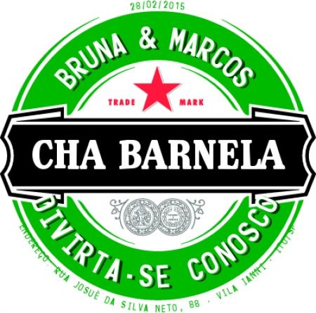 convite chá barnela - Bruna & Marcos