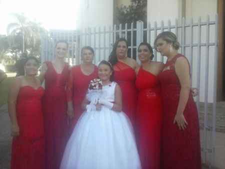 madrinhas e a daminha