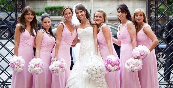 Damas de rosa longo