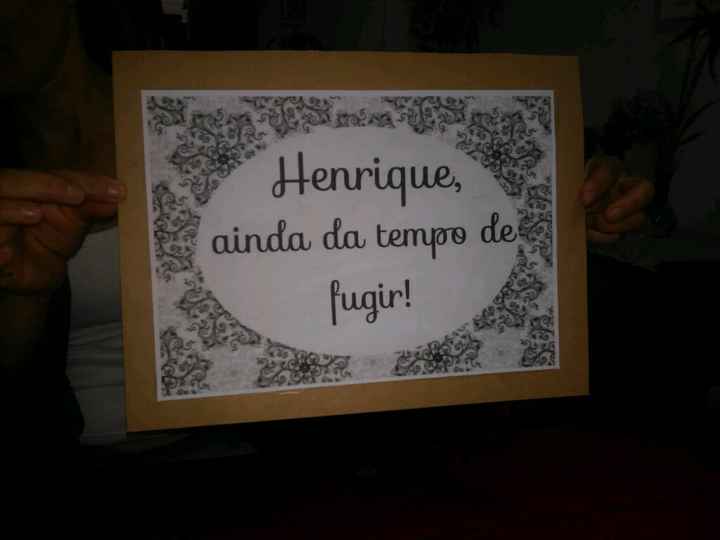 Plaquinha "la vem a noiva" diy - 3
