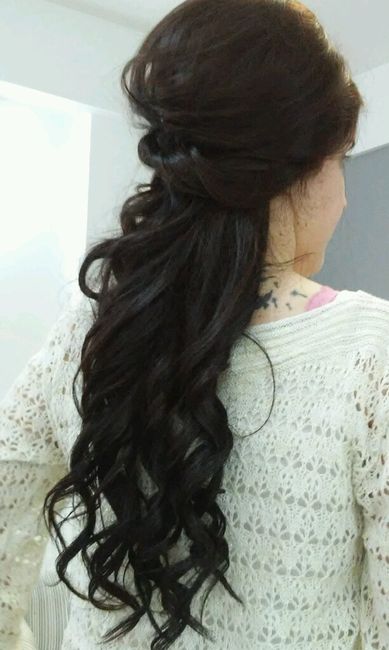 Minha prova de cabelo e maquiagem - 3