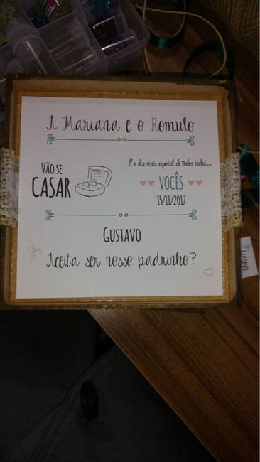 Meus convites para padrinhos - vem ver! - 2