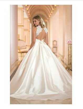 Vestido de noiva liso - 2