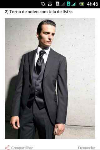 Traje de noivo: liso ou com listras? - 1