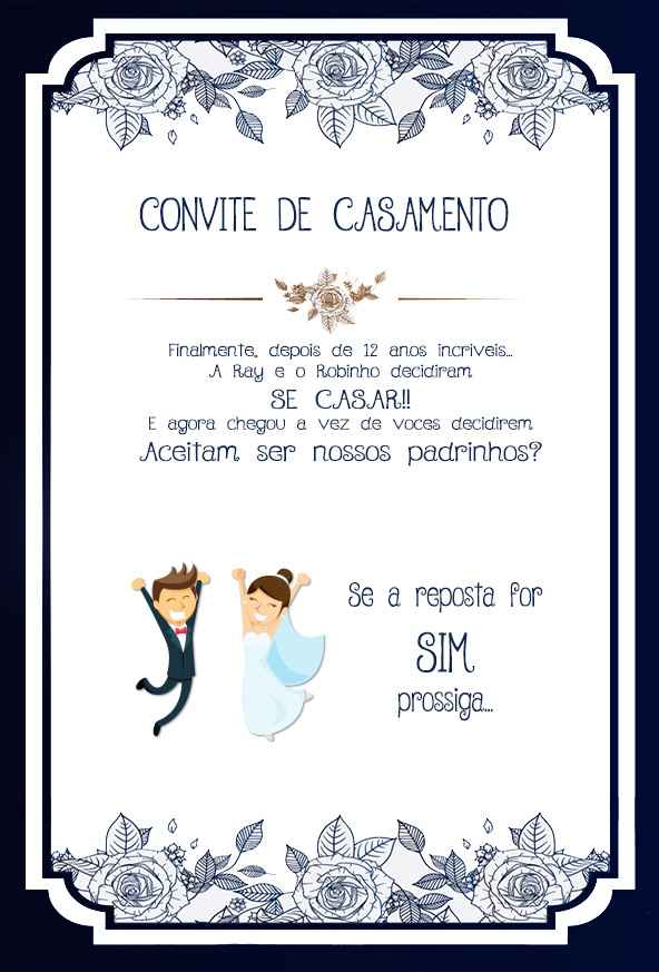 Arte do convite dos padrinhos - 11