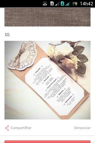 Inspirações de menu de mesa - 2