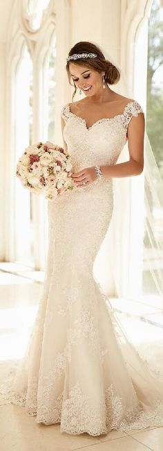 15 lindíssimas inspirações de vestidos de noiva evasê - 2