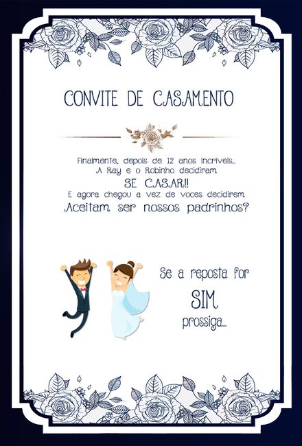 Arte do convite dos padrinhos - 11