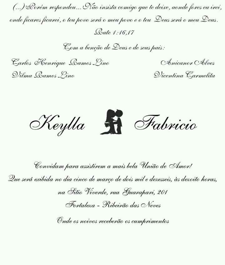 Convites/ e para mesa - 2
