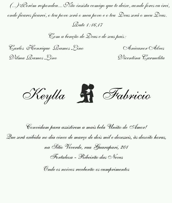 Convites/ e para mesa - 2