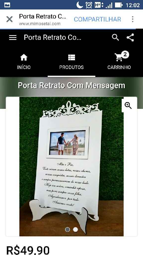  Oque dar dr lembrancinha para os pais? - 1