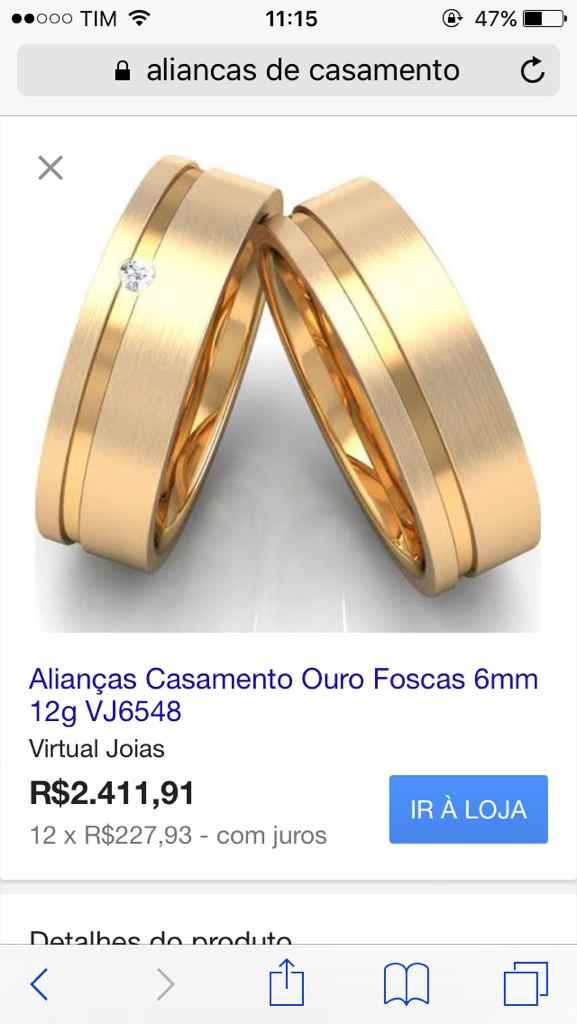 Sobre aliança : - 1