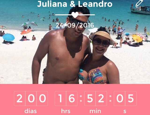 200 dias!!!! noivinhas do dia 24/09/2016 - 1