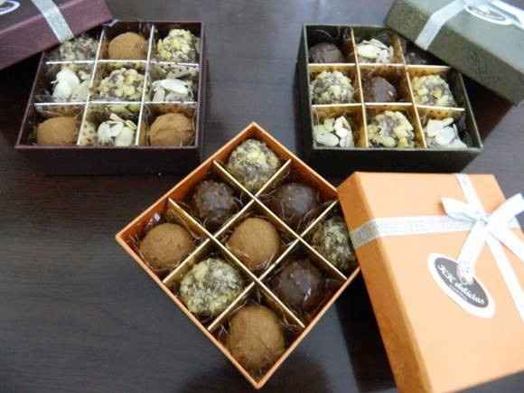 Caixa de trufas