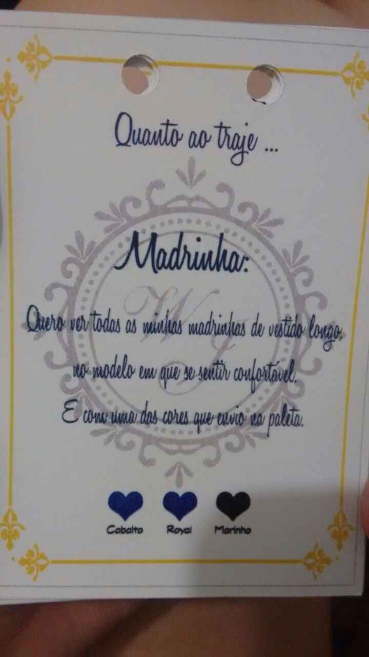 Trajes das Madrinhas e a paleta de cores ?
